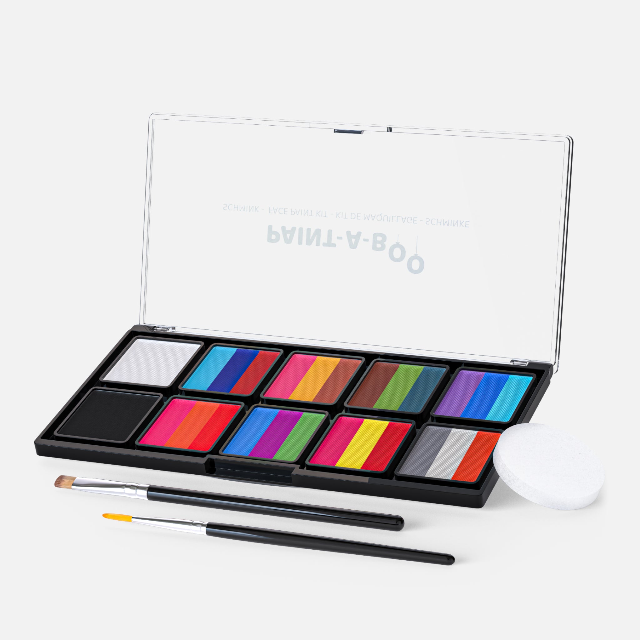 Splitcake schmink palet op waterbasis met 26 kleuren van Paint-A-Boo