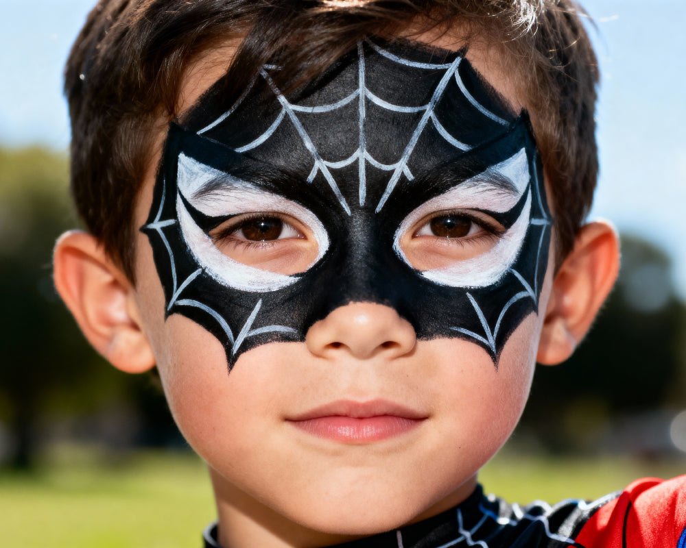 Zwarte schmink voor fantasiefiguren